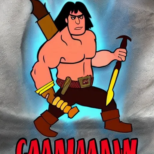 Prompt: conanw the barbarian as a barbecue