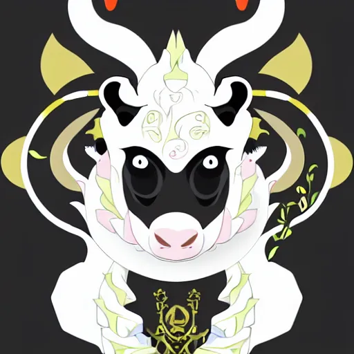 Image similar to vector art of welsh dragon and panda mixed, intercrossed, chimera, adobe illustrator