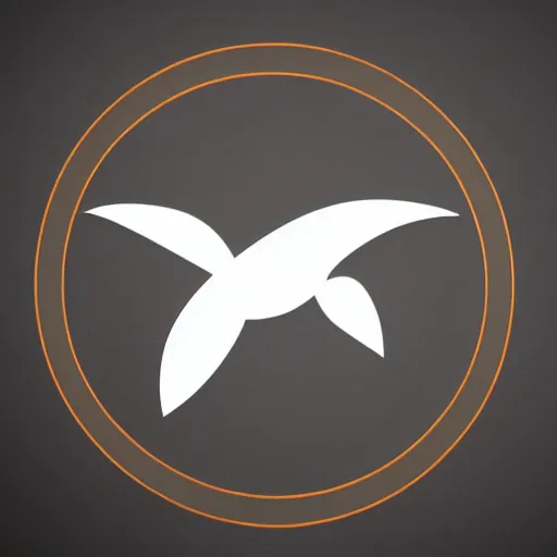 Image similar to elegant modern logo of a two-headed bird