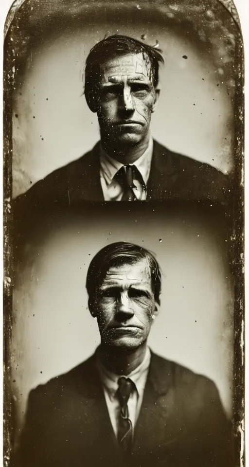 Prompt: a wet plate photograph, a portrait of a stern looking school teacher