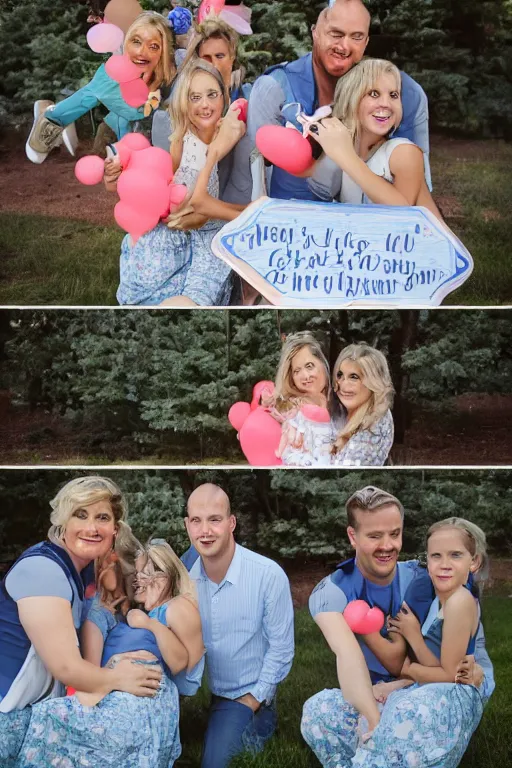 Image similar to gender reveal 9/11