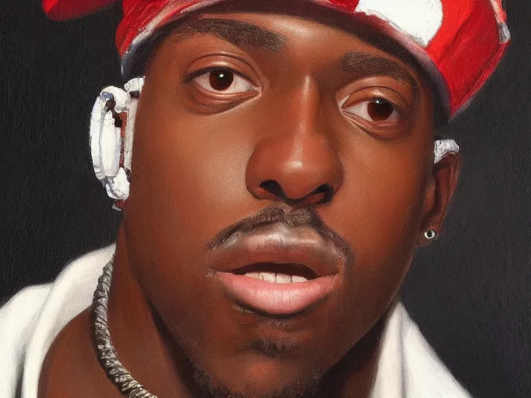 Image similar to a detailed profile oil painting of lil yachty, intricate artwork by caravaggio. Trending on artstation. 8k