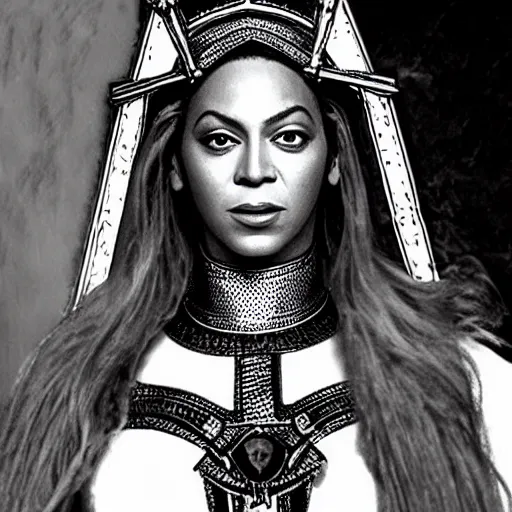 Prompt: Beyoncé selfie as joan of arc