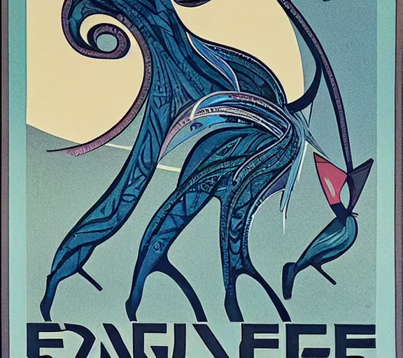 Prompt: Erte poster