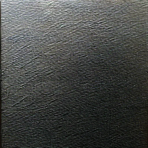 Prompt: oil painting of a black metallic texture