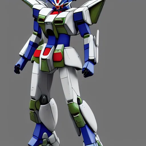 Prompt: Gundam battle suit, concept art, cinema 4d render, Ray tracing reflection,