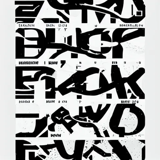 Image similar to black on white graphic design in style of david rudnick, eric hu, acid, y 2 k