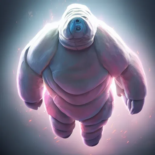 Image similar to a tardigrade in a dynamic pose. character design. gesture drawing. line of action. official art, unreal engine 5, unreal engine. tetsuya nomura. medium shot. ray tracing hdr. 8 k. uhd. sharp focus. highly detailed. masterpiece. anime render. cinematic lighting. lifelike. symmetrical. beautiful.