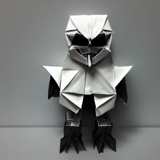 Prompt: origami Terminator