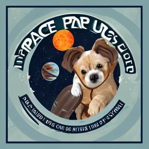 Prompt: space puppies