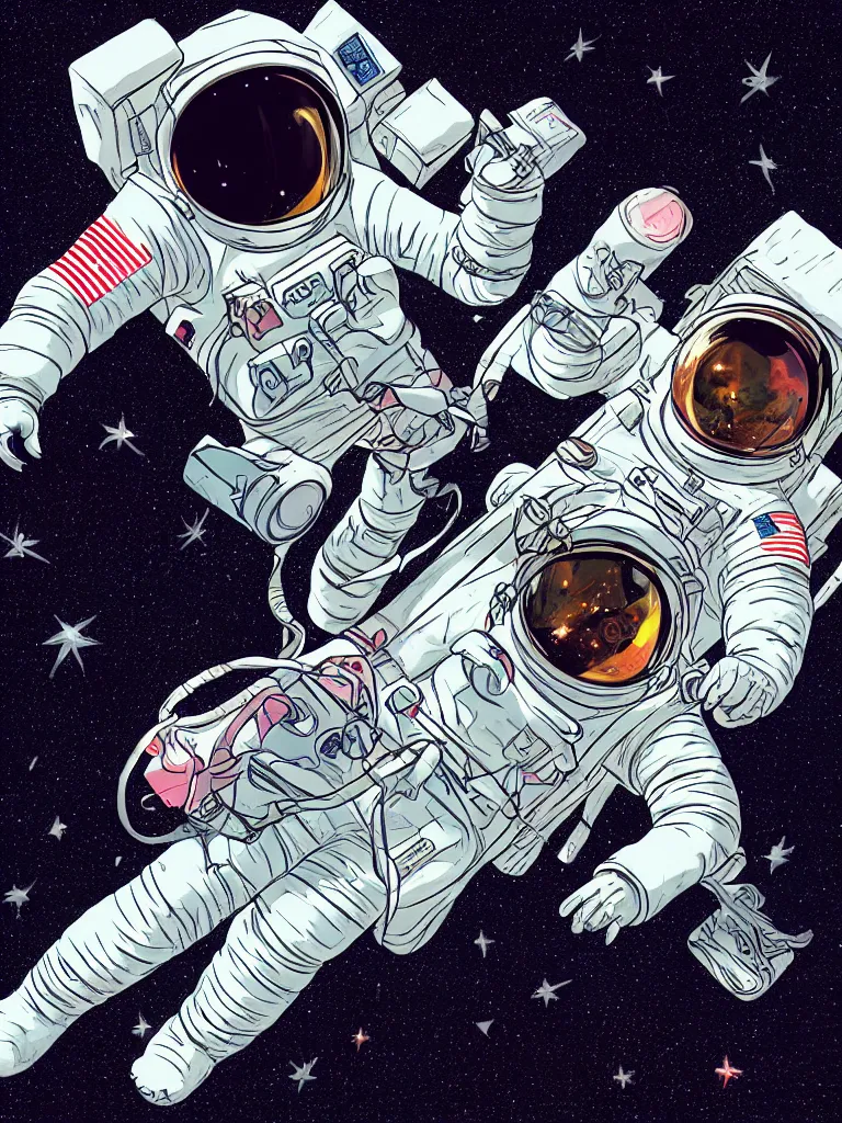 Image similar to astronaut glowing in the dark by disney concept artists, blunt borders, rule of thirds