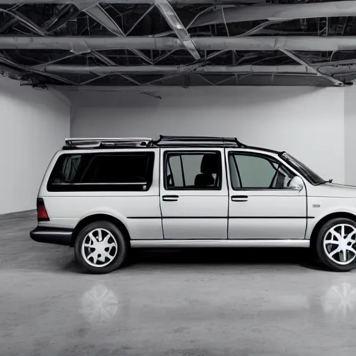 Image similar to a 1997 volkswagen w12 syncro inside a showroom with studio lighting