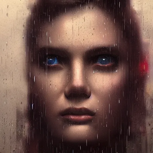 Prompt: close-up, portrait, rain, night, mister sinster, marvel art, art by greg rutkowski, matte painting, trending on artstation