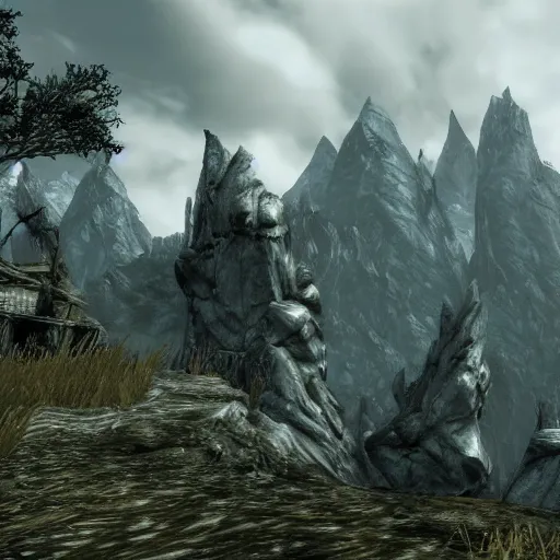 Prompt: Skyrim with better graphics 4K quality super realistic