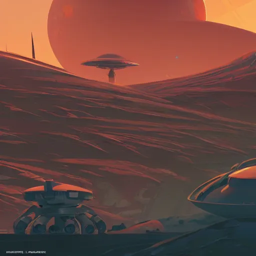 Prompt: vector minimalist mars settlement, loftis, cory behance hd by jesper ejsing, by rhads, makoto shinkai and lois van baarle, ilya kuvshinov, rossdraws global illumination