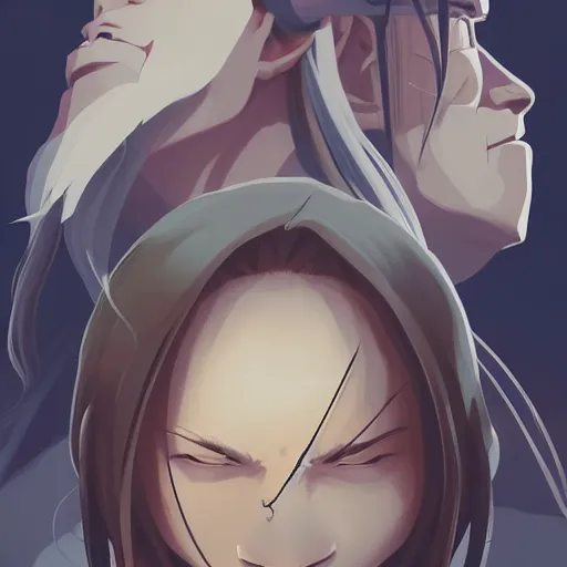 Image similar to face icon stylized minimalist fullmetal alchemist, loftis, cory behance hd by jesper ejsing, by rhads, makoto shinkai and lois van baarle, ilya kuvshinov, rossdraws global illumination