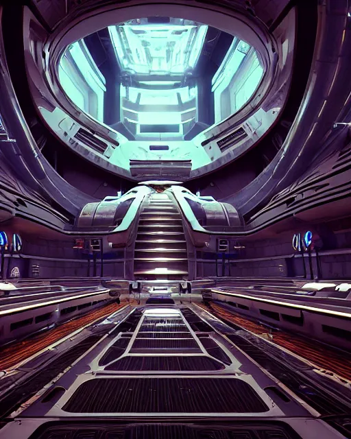 Image similar to sci fi space station mega church, hyper realism, cinematic, dramatic ambient lighting, epic composition, high detail, octane render, unreal engine, 8 k, smooth gradients, professional photo, photorealistic, digital art, deviantart artstation, ray tracing, intricate complexity, extremely detailed,