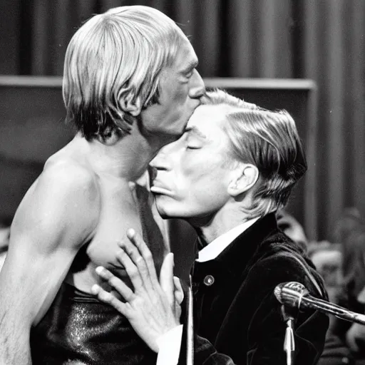 Image similar to charlie watts gay kiss