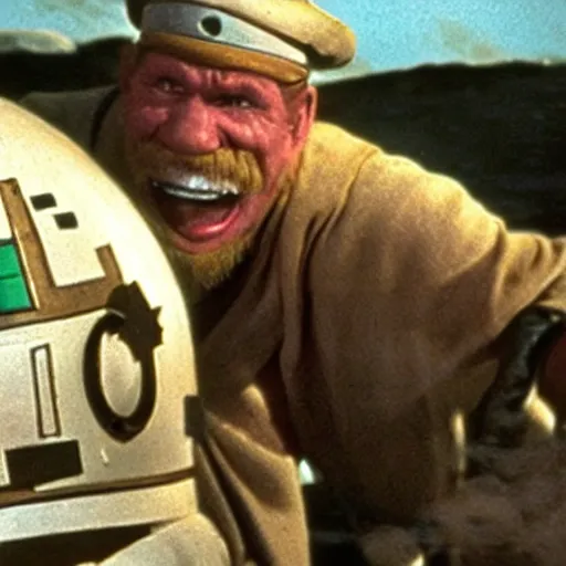 Image similar to still frame of popeye the sailor man in star wars