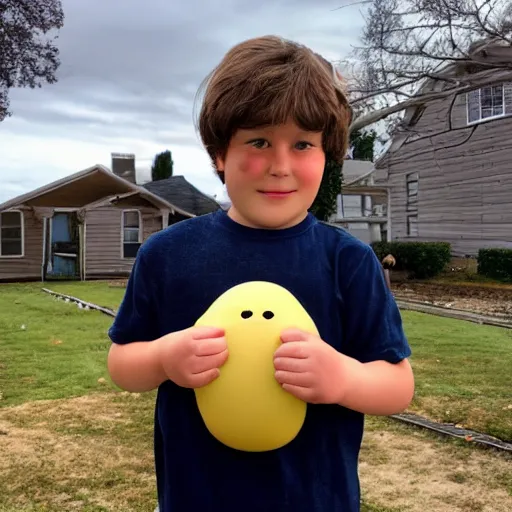 Image similar to A boy and his blob