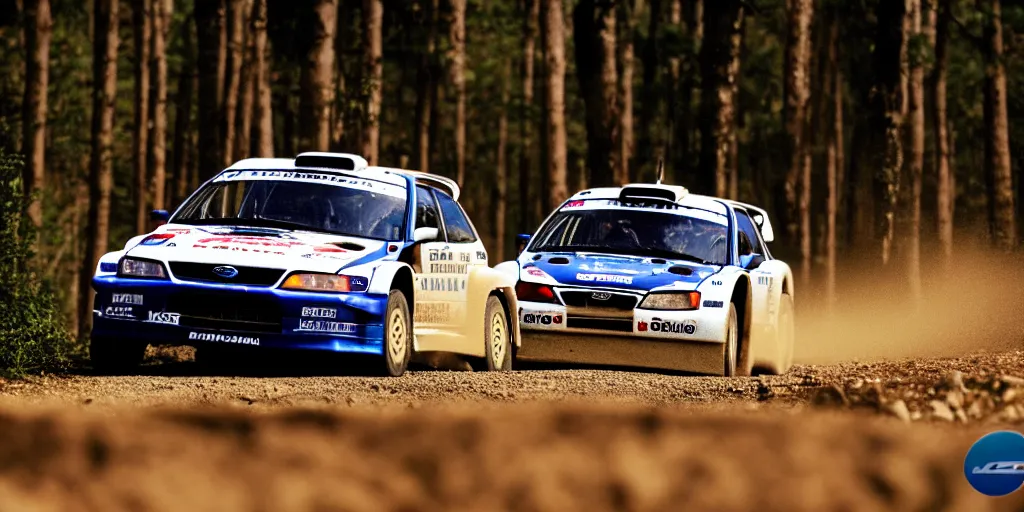 Prompt: 1999 subaru impreza, WRC, rally car, cinematic, 8k, depth of field, bokeh.