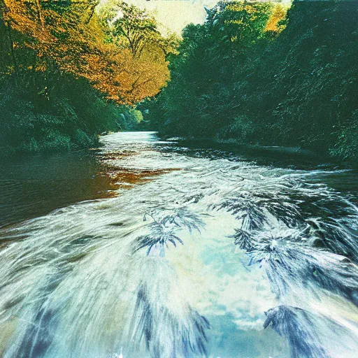 Prompt: cahaba river alabama, hymenocallis coronaria, kodak ektachrome e 1 0 0,