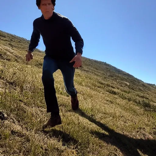 Image similar to Todd Howard attempting to run up that hill, to work on Starfield