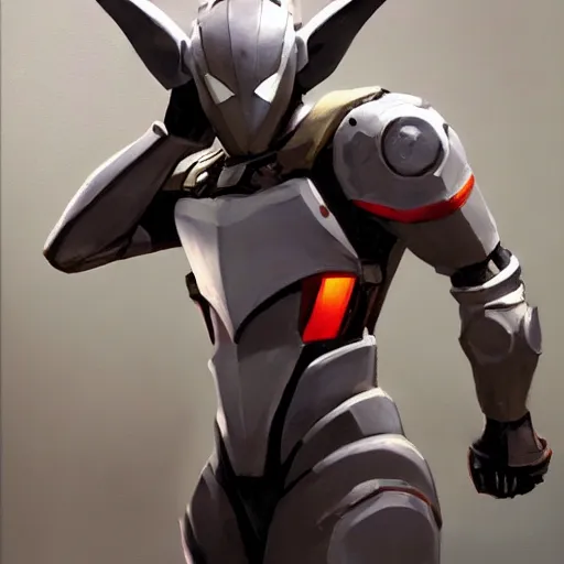 Image similar to greg manchess portrait painting of armored spiderman ultraman grey fox from metal gear cyborg gay japanese - american hybrid as overwatch character, medium shot, asymmetrical, profile picture, organic painting, sunny day, matte painting, bold shapes, hard edges, street art, trending on artstation, by huang guangjian and ail elvgren and sachin teng