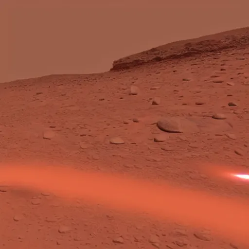 Image similar to dimensional portal on the ground on mars