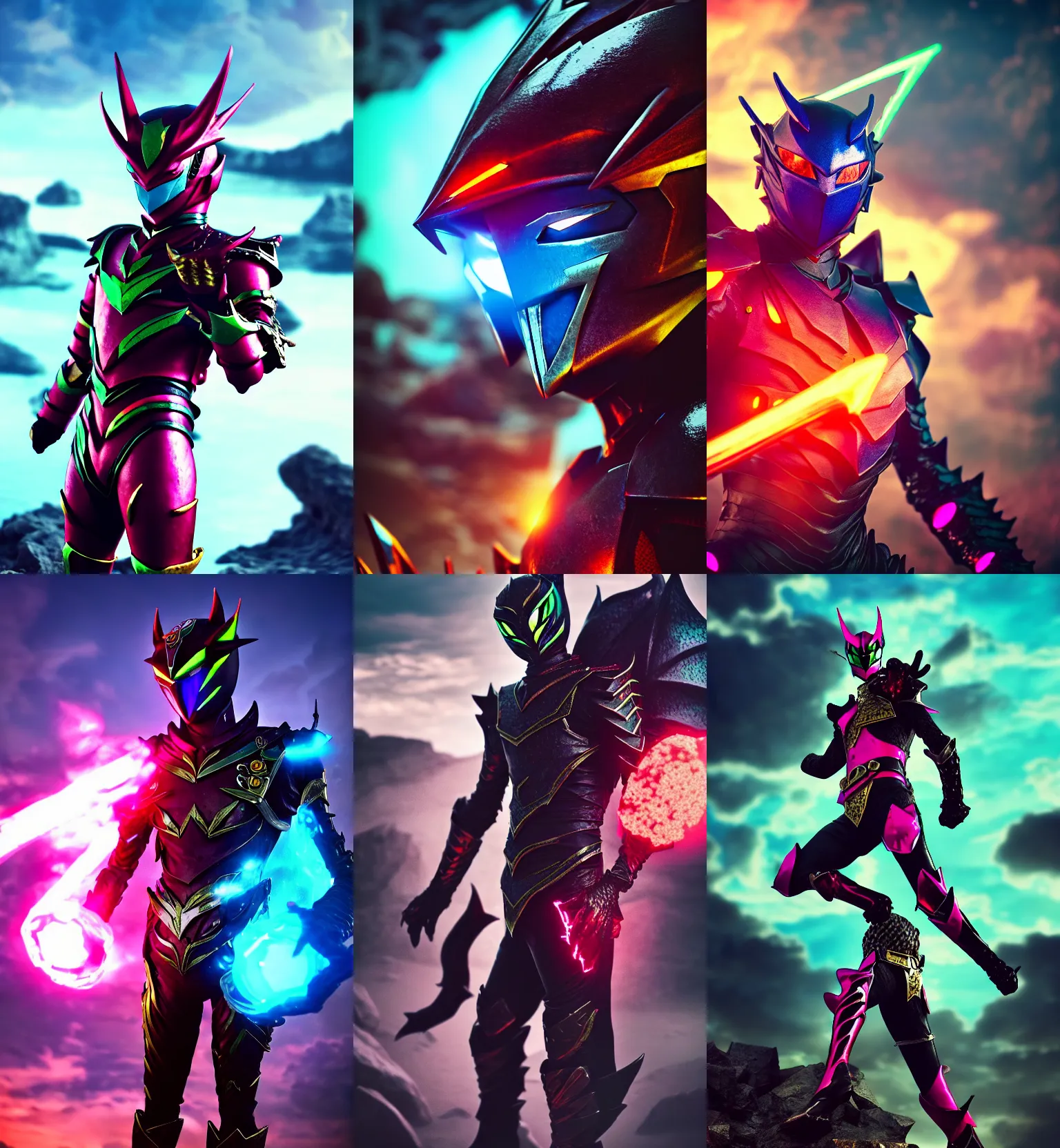 High Fantasy Kamen Rider, 4k, rock quarry location, Stable Diffusion