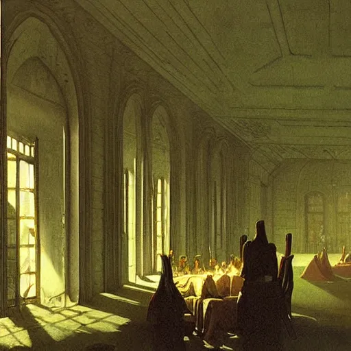 Image similar to having a cool party birthday party, painting by casper david friedrich, highly detailed