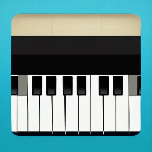 Image similar to Piano keyboard sticker illustration