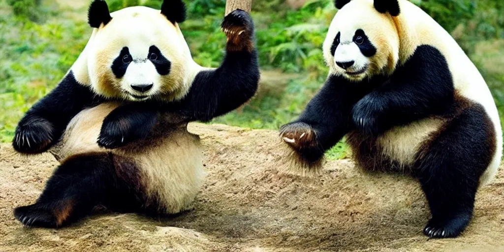 Prompt: “A lovely giant panda. Kung Fu Panda style”