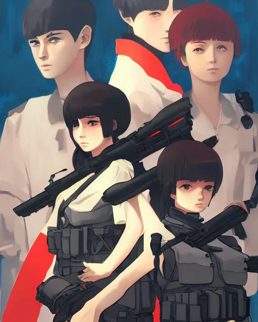 Prompt: war, by ilya kuvshinov