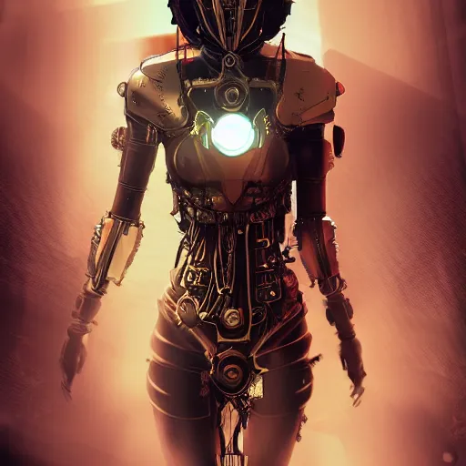 Image similar to concept art of asian female supermodel with robotic mask. steampunk vr googles. futuristic tokyo. anime and manga. comic style. artstation concept art, matte painting. ambient and neonoir mood. intricate details and golden filigree with dragon scales. cinematic light and volumetric fog
