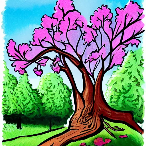 Image similar to cartoon tree