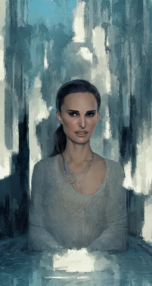 Image similar to Natalie Portman in marrakech Next to the pool, portrait,digital art,ultra realistic,ultra detailed,art by greg rutkowski