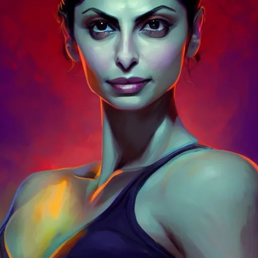 Prompt: portrait Morena Baccarin, fantasy art, heartstone, Video game icon, 2d game art gta cover , official fanart, behance hd, artstation, by Jesper Ejsing, by RHADS, Makoto Shinkai and Lois van baarle, ilya kuvshinov, rossdraws