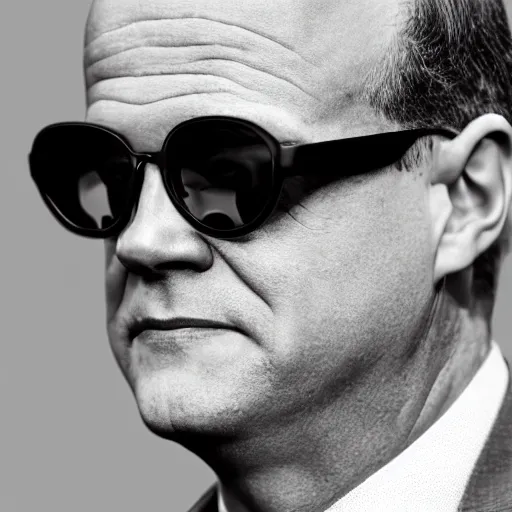 Prompt: Olaf Scholz with cool sunglasses, digital art