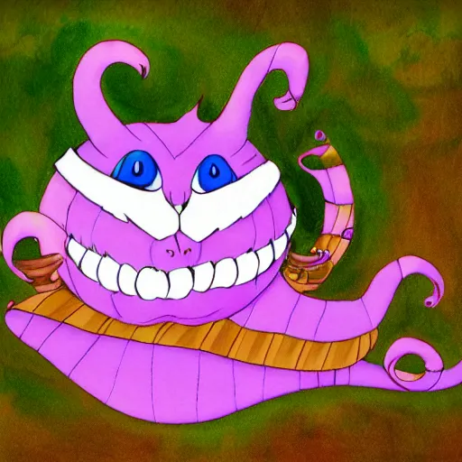 Image similar to the Cheshire cat from Alice in Wonderland