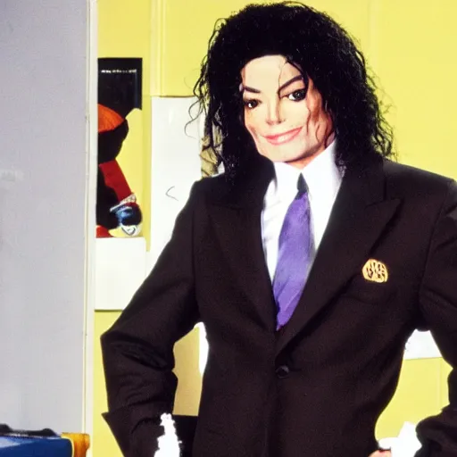 Image similar to michael jackson on an episode of seinfeld