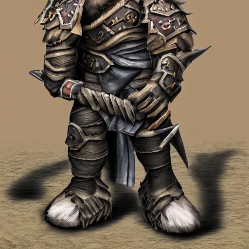 Image similar to Real orc warrior dressed for battle