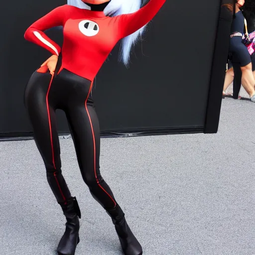 Prompt: Ariana Grande as Elastigirl