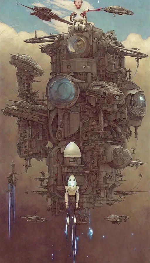 Image similar to rocket taking off by chiara bautista, beksinski and norman rockwell and greg rutkowski weta studio and tom bagshaw and james gurney and lucasfilm