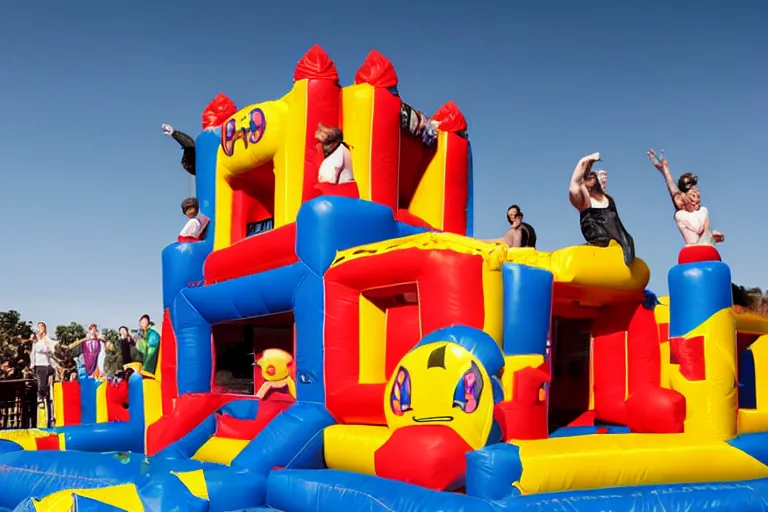 Image similar to rammstein bouncy castle