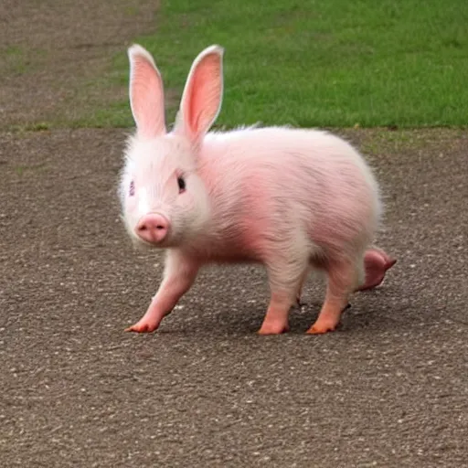 Image similar to half piglet, half bunny