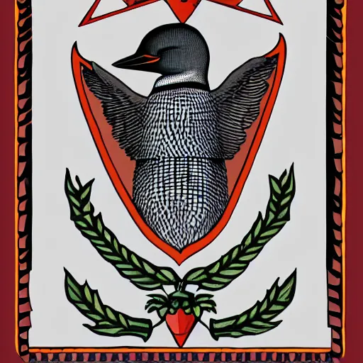 Image similar to loon coat of arms