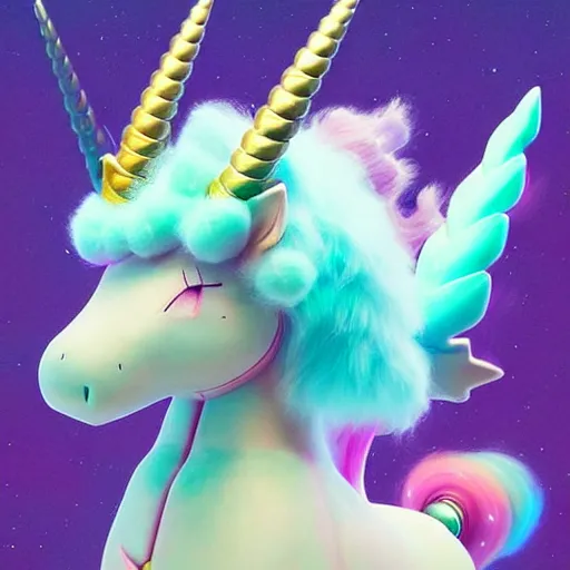 Prompt: a fluffy unicorn pokemon:: by Martine Johanna and Simon Stålenhag and Chie Yoshii and Casey Weldon and Guillermo del toro :: ornate, dynamic, particulate, pastel colors, intricate, elegant, highly detailed, centered, artstation, smooth, sharp focus, octane render, 3d