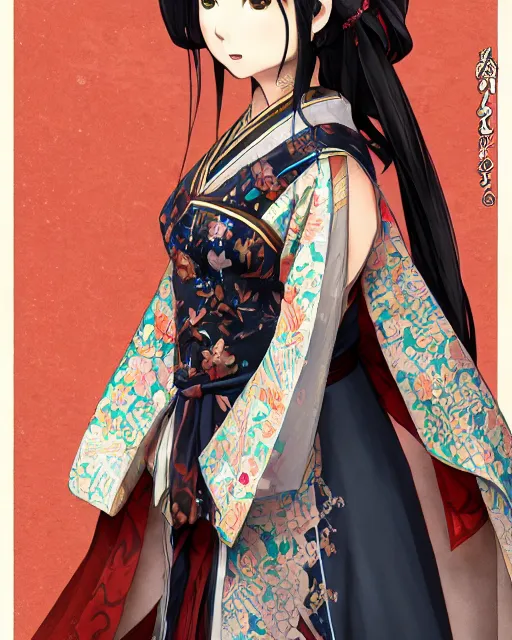 Image similar to A full-body anime portrait of Ssunbiki as a beautiful woman wearing a kimono from Skyrim, by Stanley Artgerm Lau, WLOP, Rossdraws, James Jean, Andrei Riabovitchevy, Marc Simonetti, and Sakimichan, trending on artstation