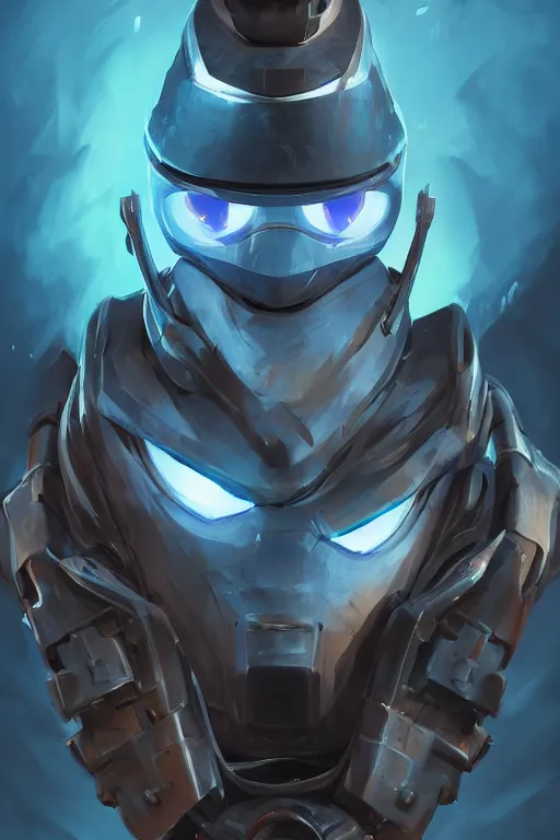 Image similar to epic mask helmet robot ninja portrait stylized as fornite style game design fanart by concept artist gervasio canda, behance hd by jesper ejsing, by rhads, makoto shinkai and lois van baarle, ilya kuvshinov, rossdraws global illumination radiating a glowing aura global illumination ray tracing hdr render in unreal engine 5